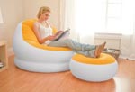 INTEX Inflatable Colorful Cafe Chaise Lounge Chair