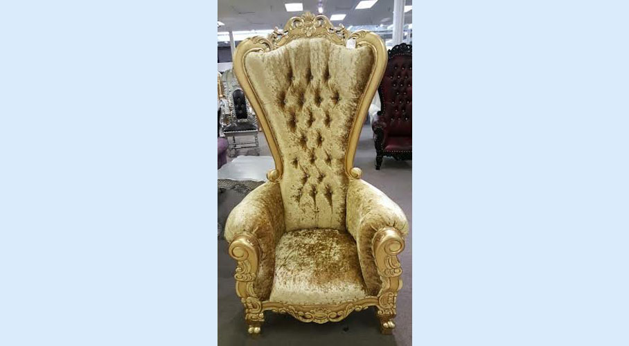 French Baroque High Back Chair