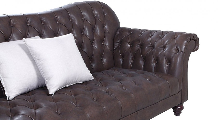Italian Leather Tufted Victorian Sofa Really Cool Chairs