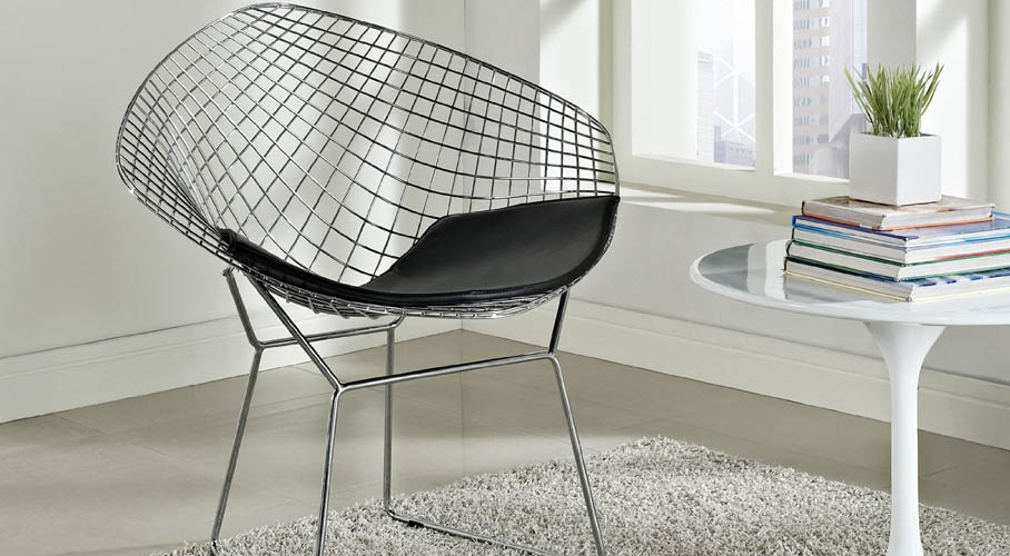 LexMod Diamond Chair