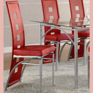 Coaster Red Dining Chair