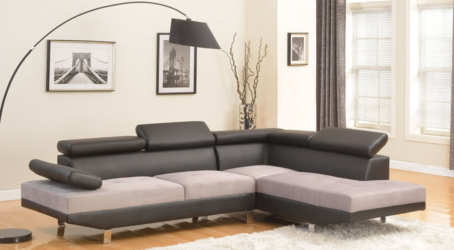 Modern Contemporary Two Tone Sofa