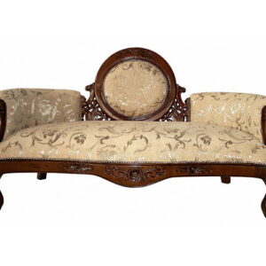 Victorian Cameo-Backed Settee