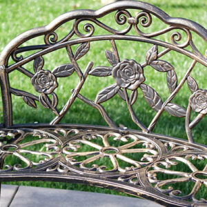 Antique Rose Garden Bench