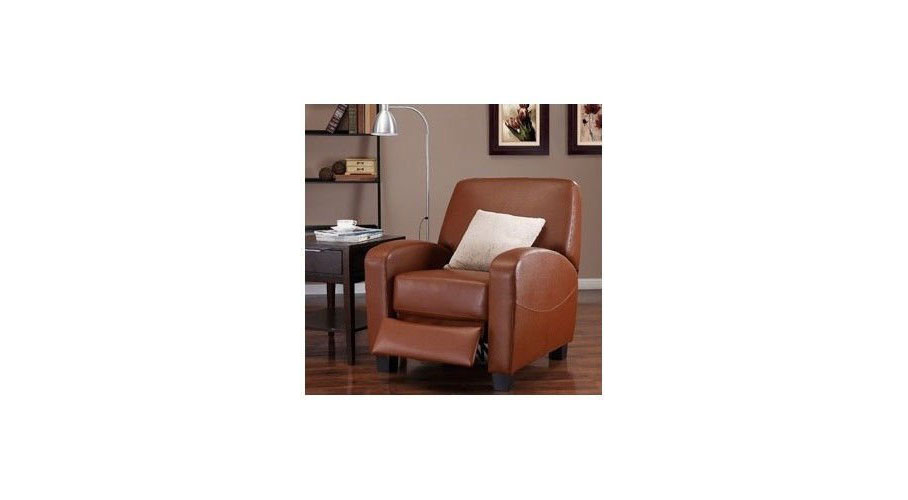 Camel Leather Recliner Chair