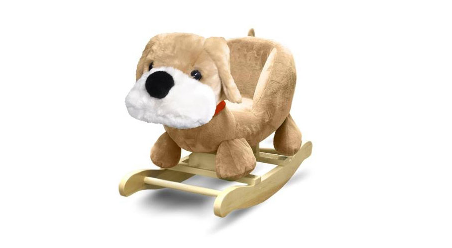 Fluffy Dog Rocking Chair